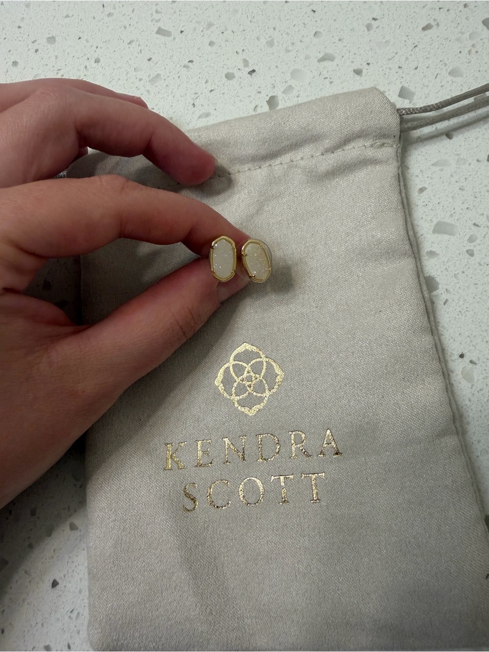 Kendra Scott Grayson Stud Earring in Iridescent Drusy